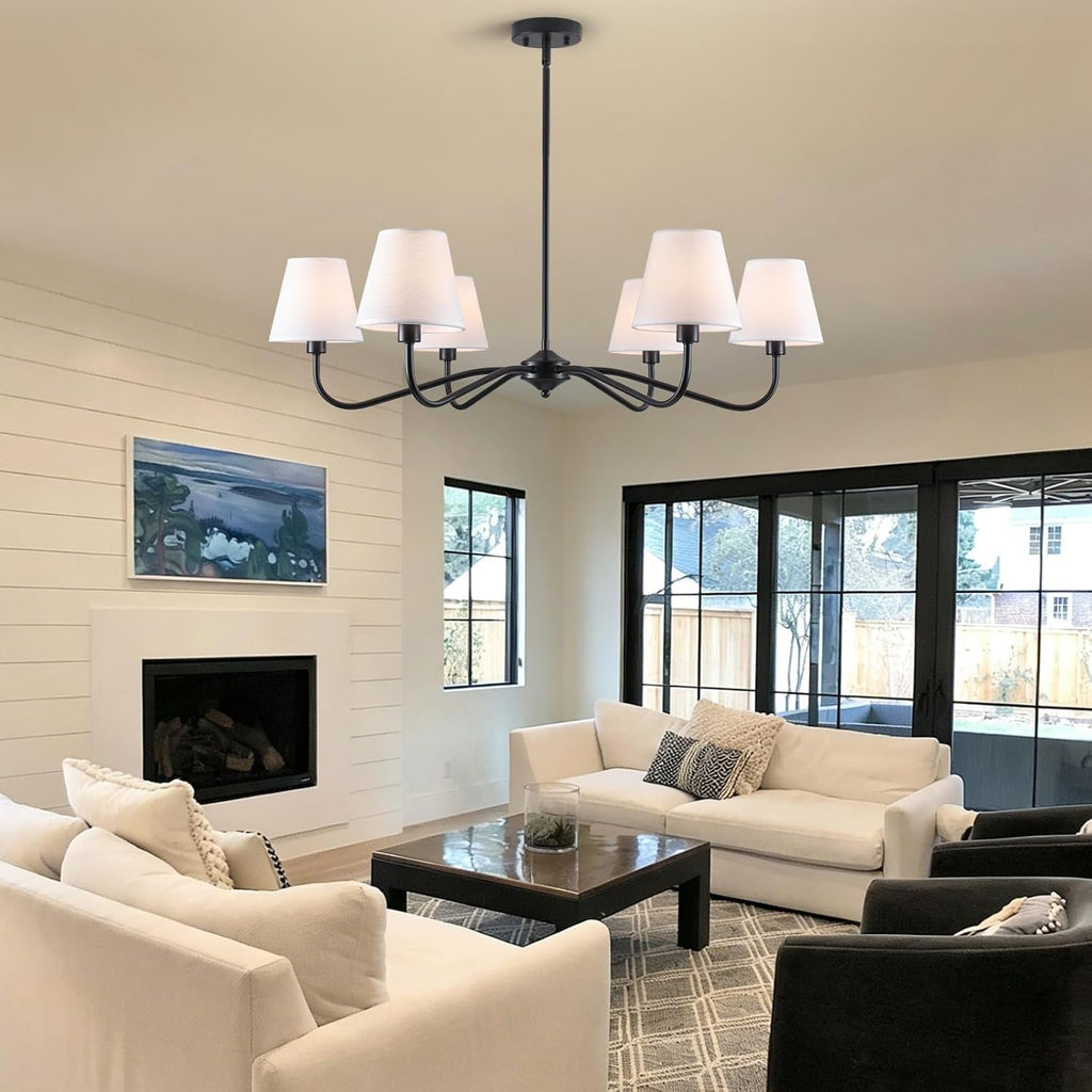 Charcoal 35.82 Inch Elegant Living Room Chandelier