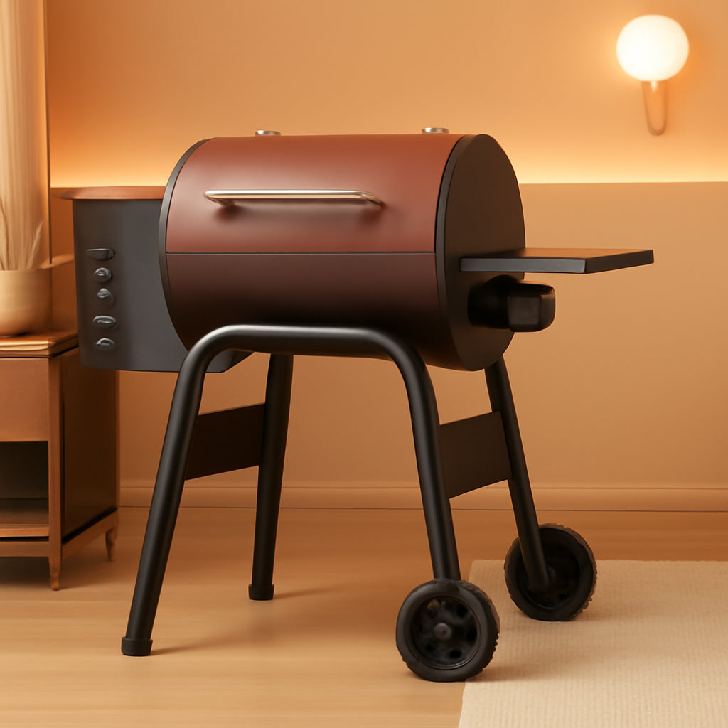 Pellet Grill Smoker With PID Temperature Regulation