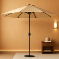 9Ft Patio Umbrella Crank System Weatherproof Shield