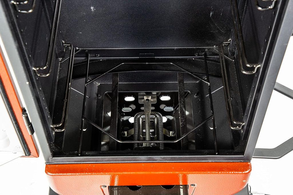 Red Hammertone Propane Fueled Vertical Gas Smoker 880SqIn