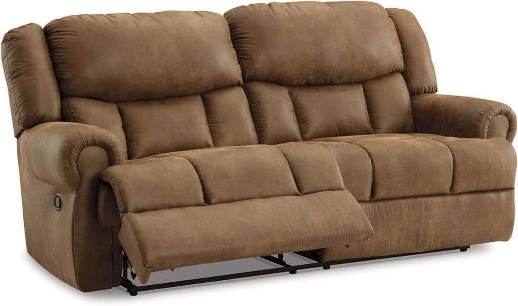 Boothbay Faux Leather 2 Seat Reclining Sofa Dark Brown