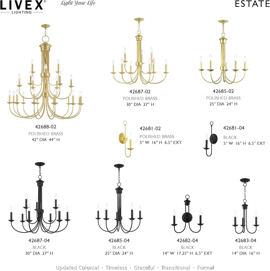 Blackened Steel Three Light Chandelier Living Room
