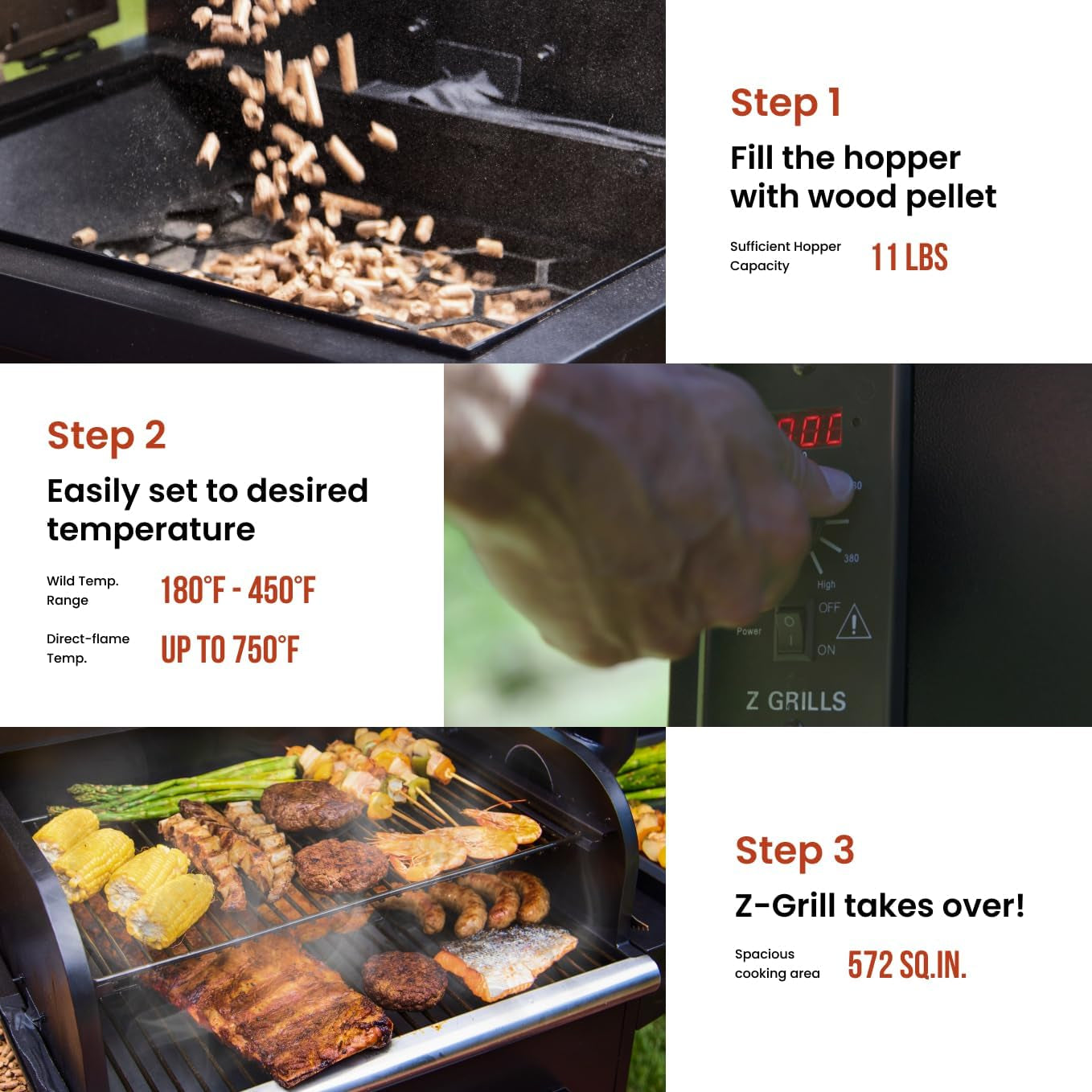 Wood Pellet Grill Smoker PID Controller Large Capacity