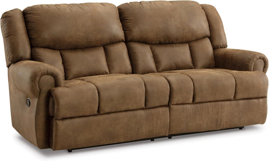 Boothbay Faux Leather 2 Seat Reclining Sofa Dark Brown