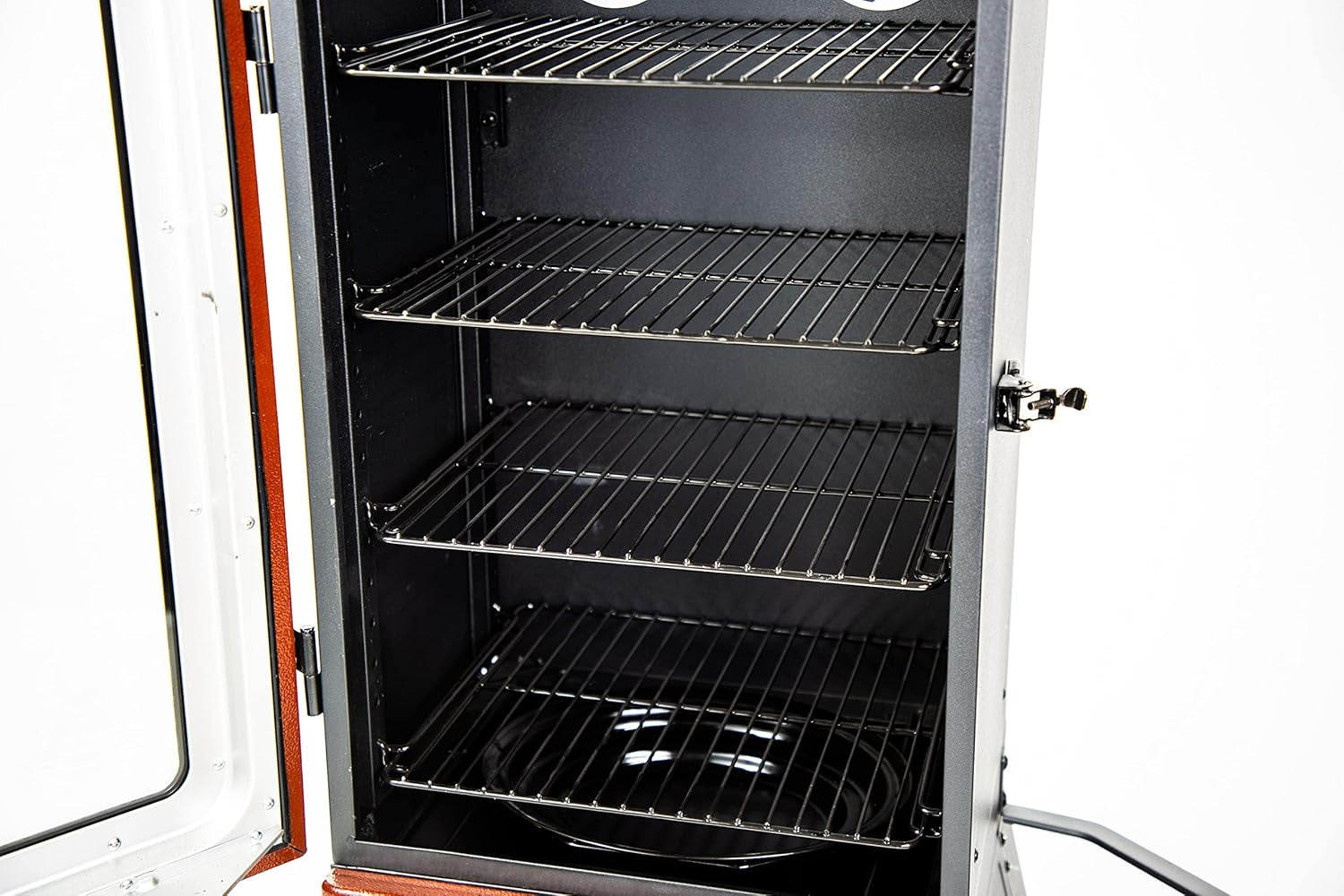 Red Hammertone Propane Fueled Vertical Gas Smoker 880SqIn