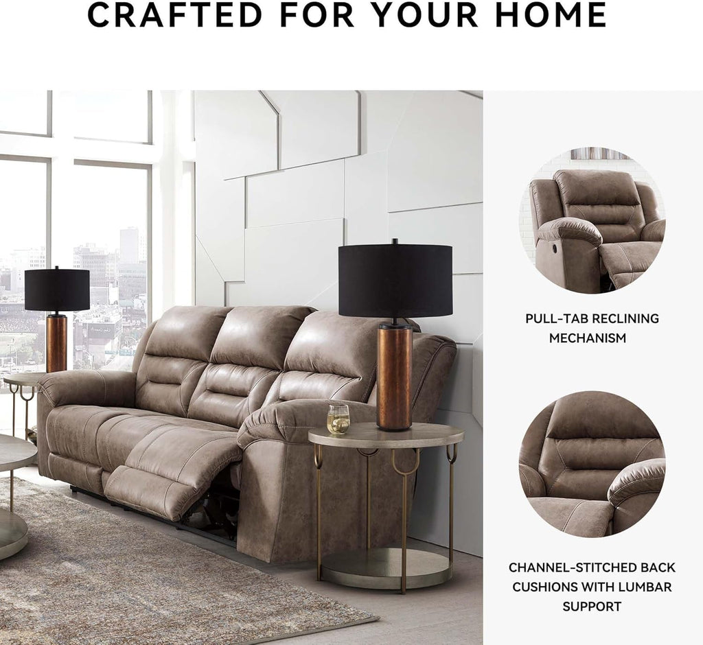 Stoneland NinetyInch DualSided Reclining Living Room Sofa