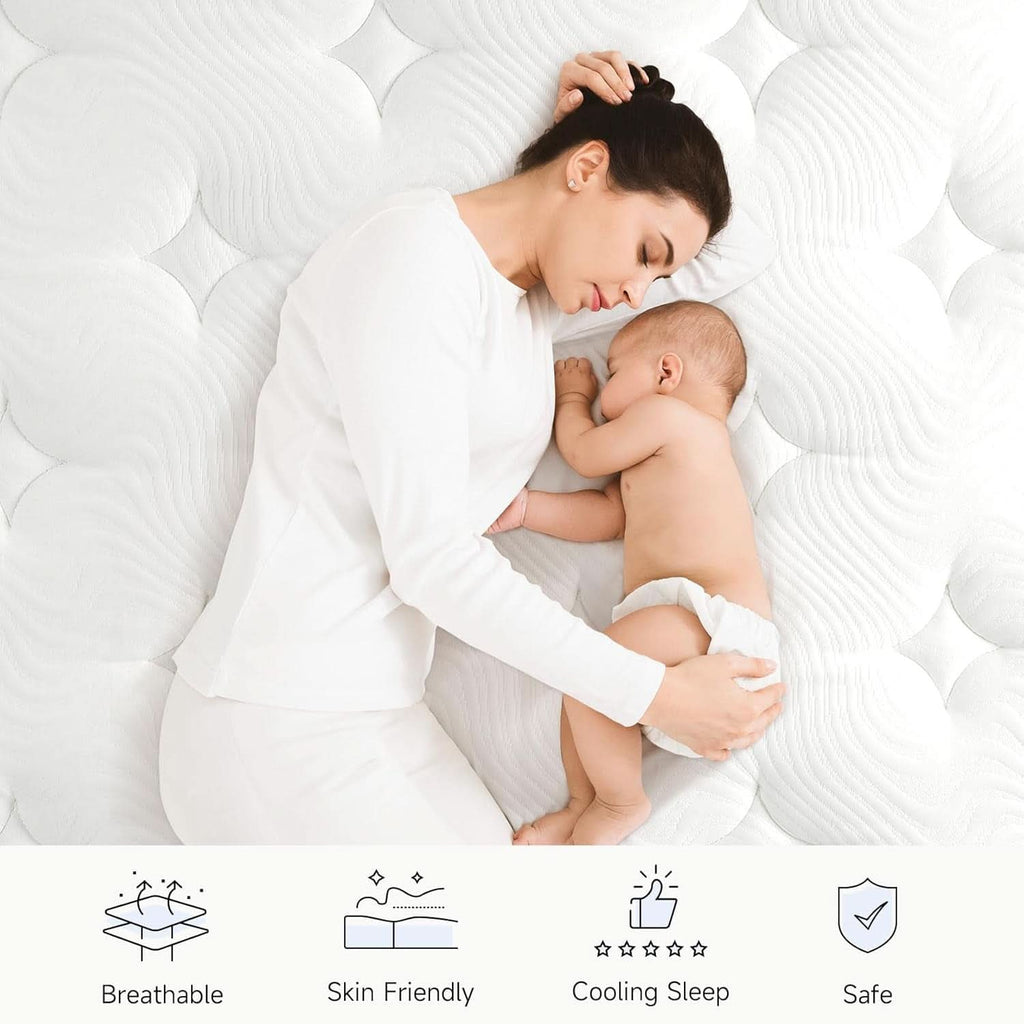 Twin XL 12Inch Hybrid Breathable MemoryFoam Pocket Springs Mattress