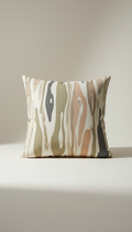 Linen Throw Pillow – Olive & Neutral Tones for Minimalist Spaces