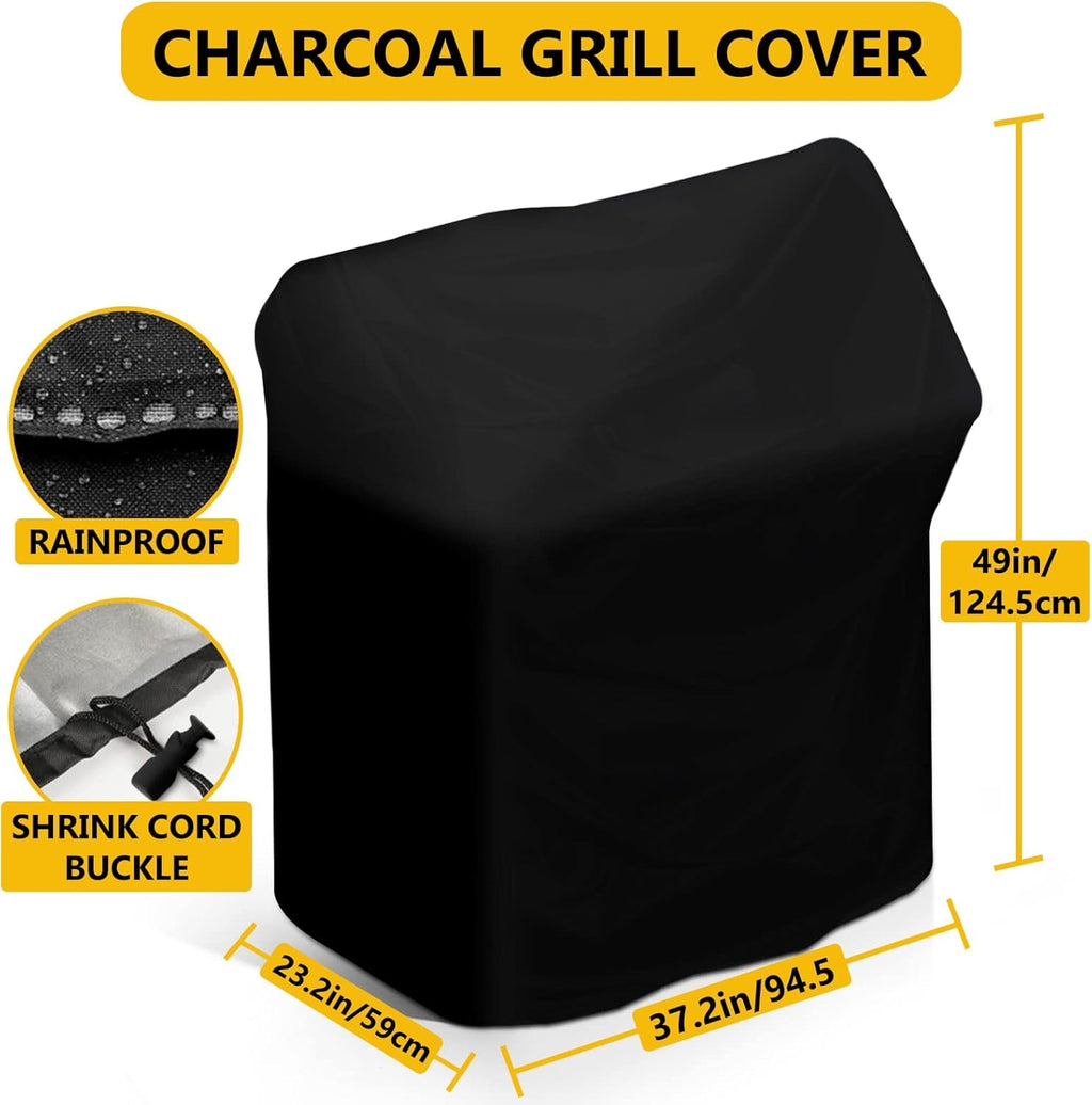 Fourteen Inch Durable Charcoal Grill Offset Smoker