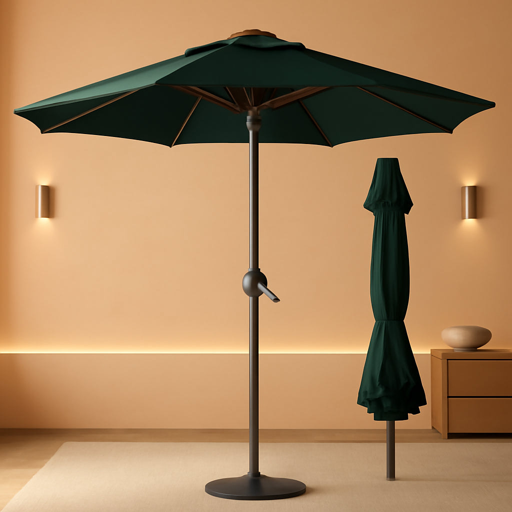 10Ft UV Protected Weather Resistant PatioUmbrella With Crank Tilt