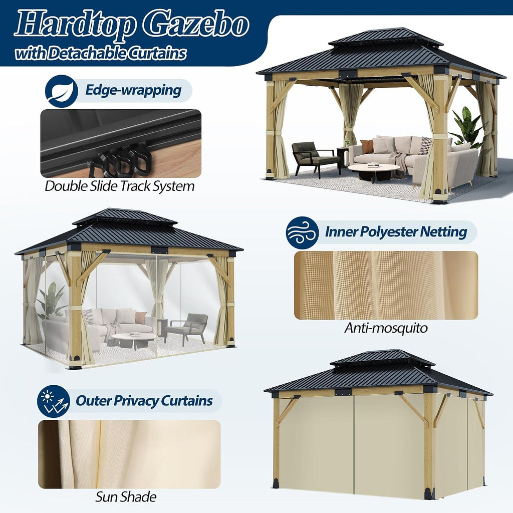 Industrial Strength Weatherproof Gazebo 11 By 13 Feet