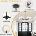 Charcoal 35.82 Inch Elegant Living Room Chandelier