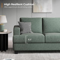 Oversized 89 Inch Sofa With Deep Cushions And Backrests