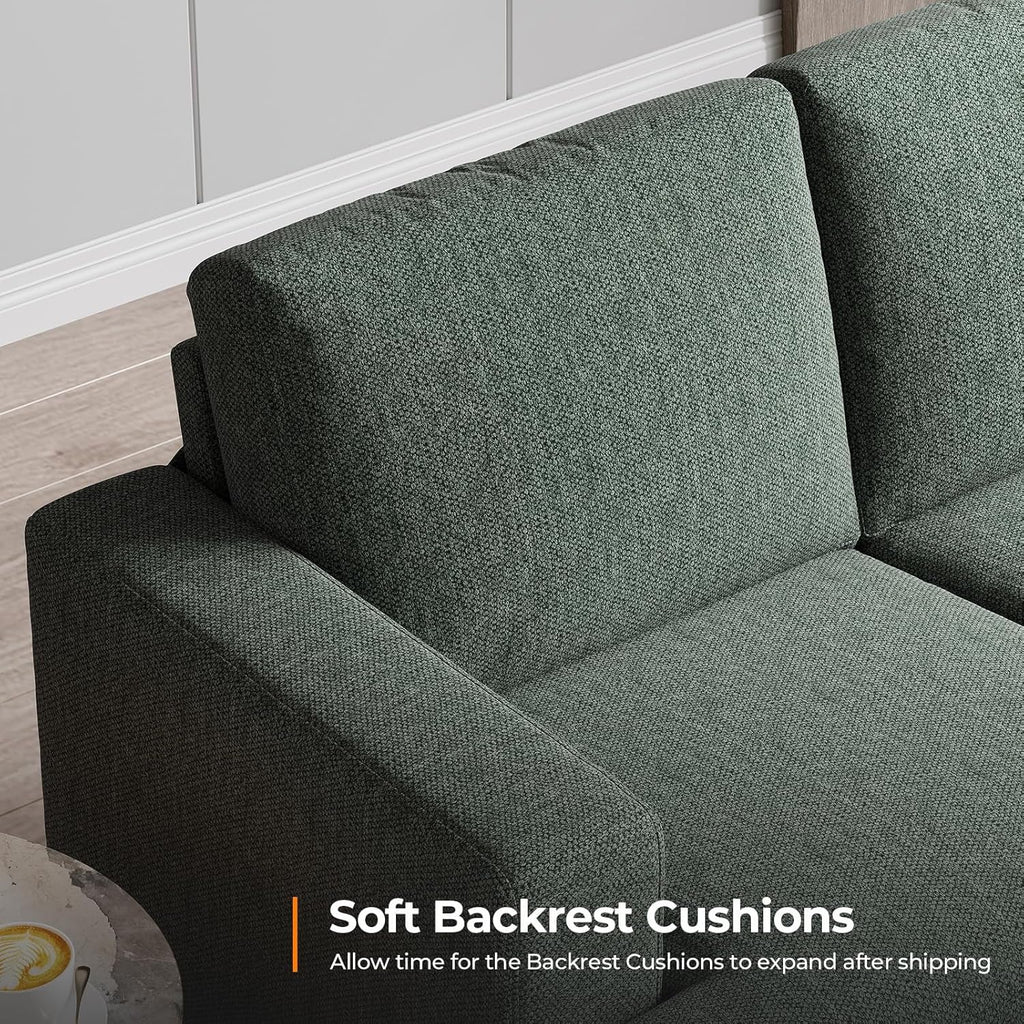 Oversized 89 Inch Sofa With Deep Cushions And Backrests