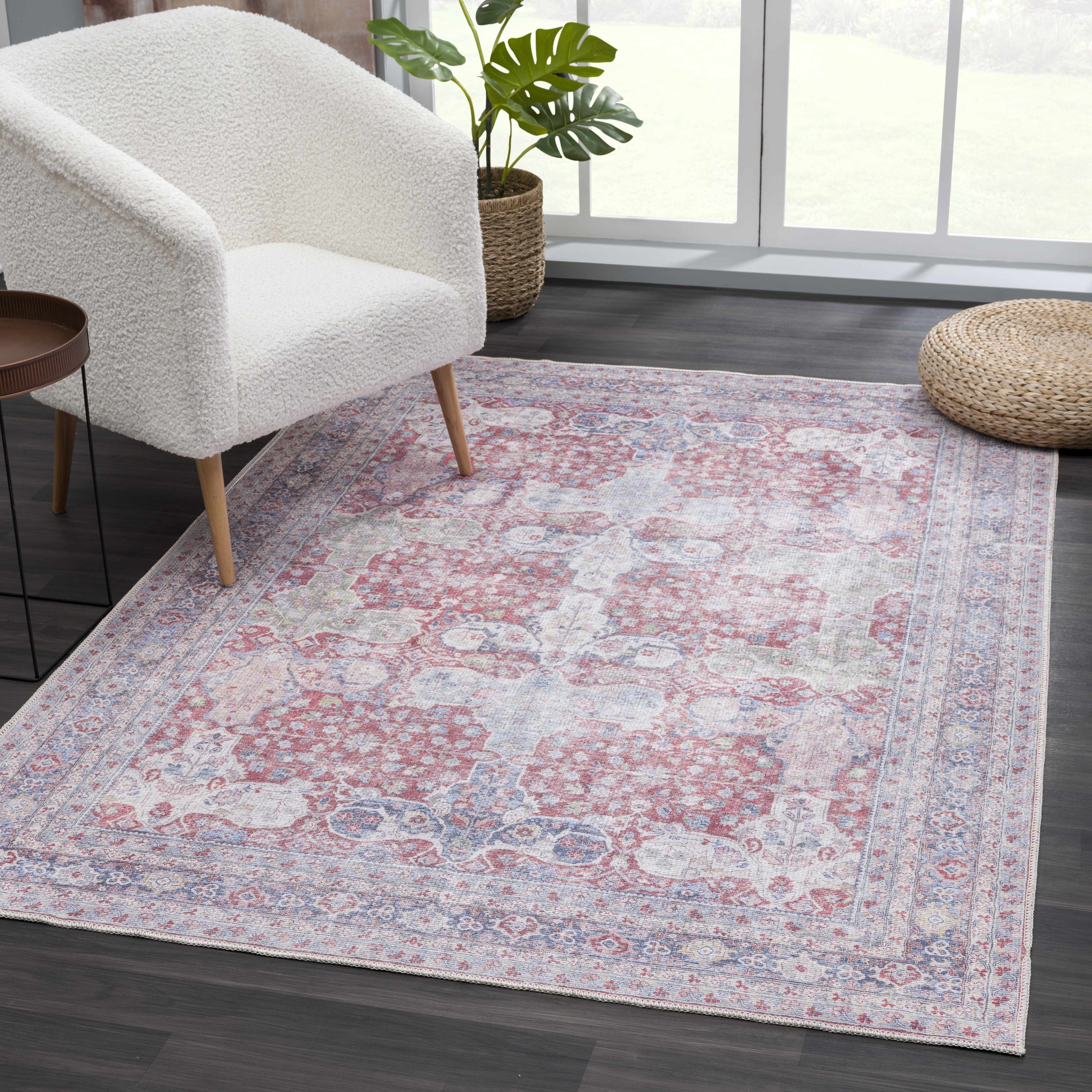 Rust Goma Vintage Area Rug - Clearance