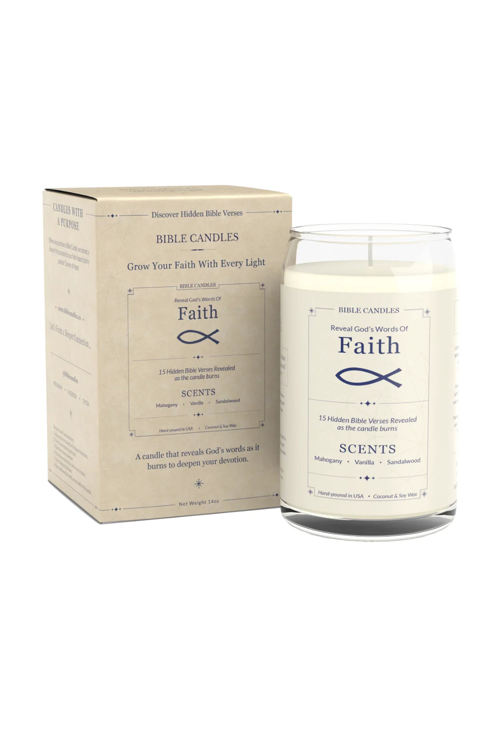 Faith Bible Candle - Illuminate Your Spirit | Bible Candles Co.