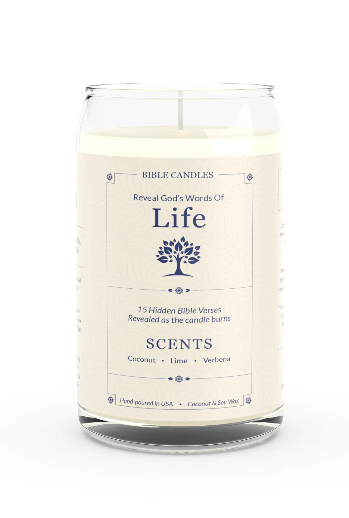 Life Christian Candle - Coconut Lime Verbena | Bible Candles Co.