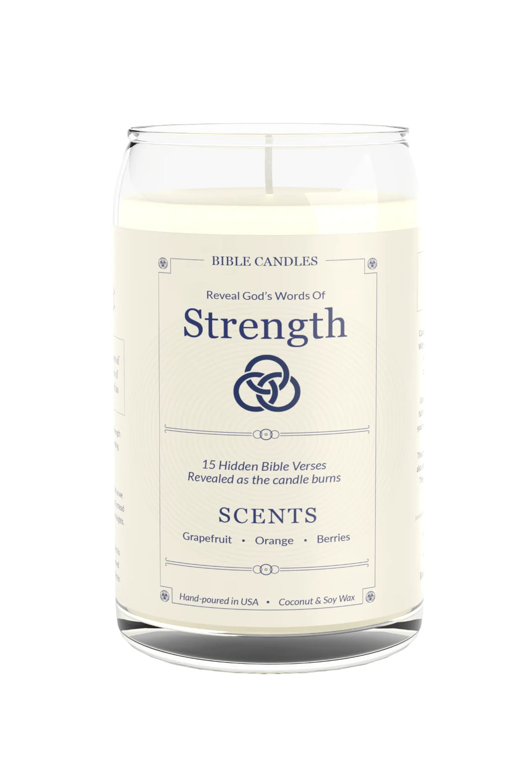 Strength Scripture Candle - Citrus & Berry Scent | Bible Candles Co.