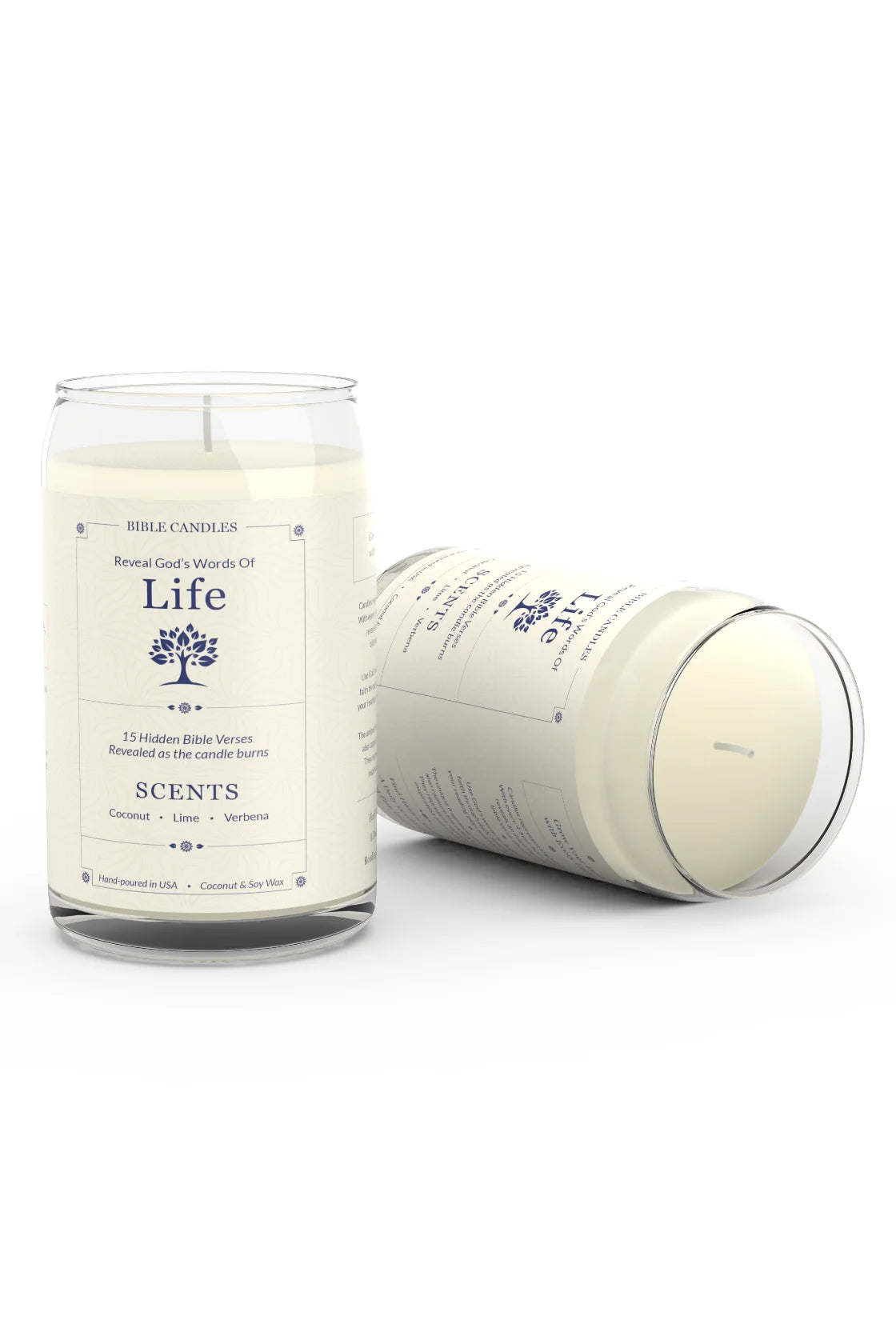 Life Christian Candle - Coconut Lime Verbena | Bible Candles Co.