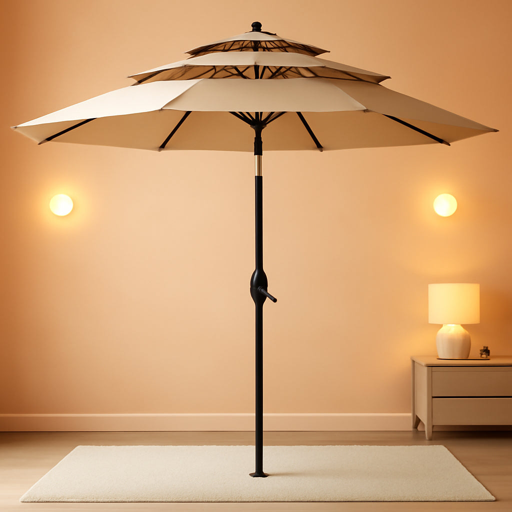 10Ft Commercial Grade Patio Umbrella Vented Canopy