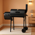 Fourteen Inch Durable Charcoal Grill Offset Smoker