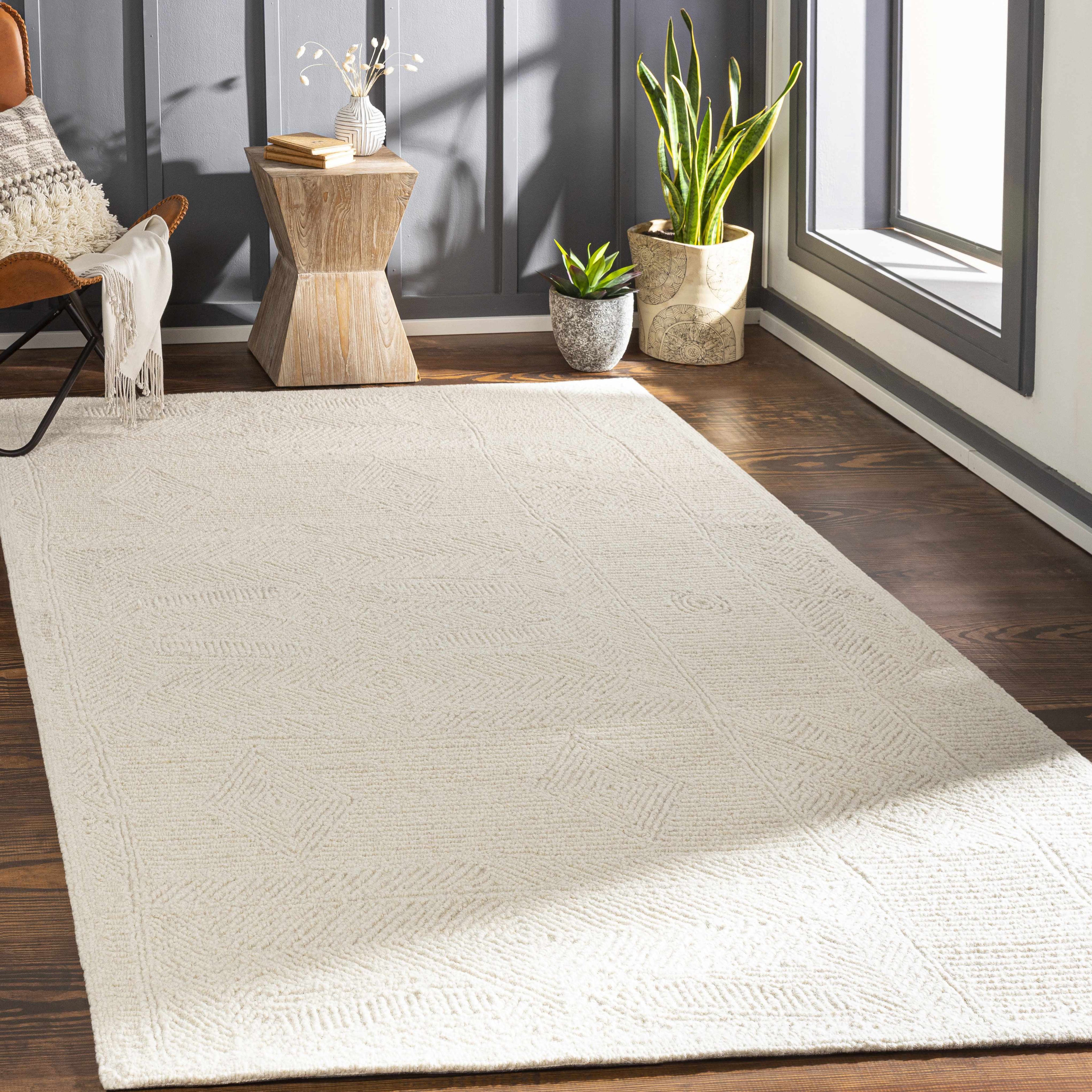Cork Textured Wool Rug