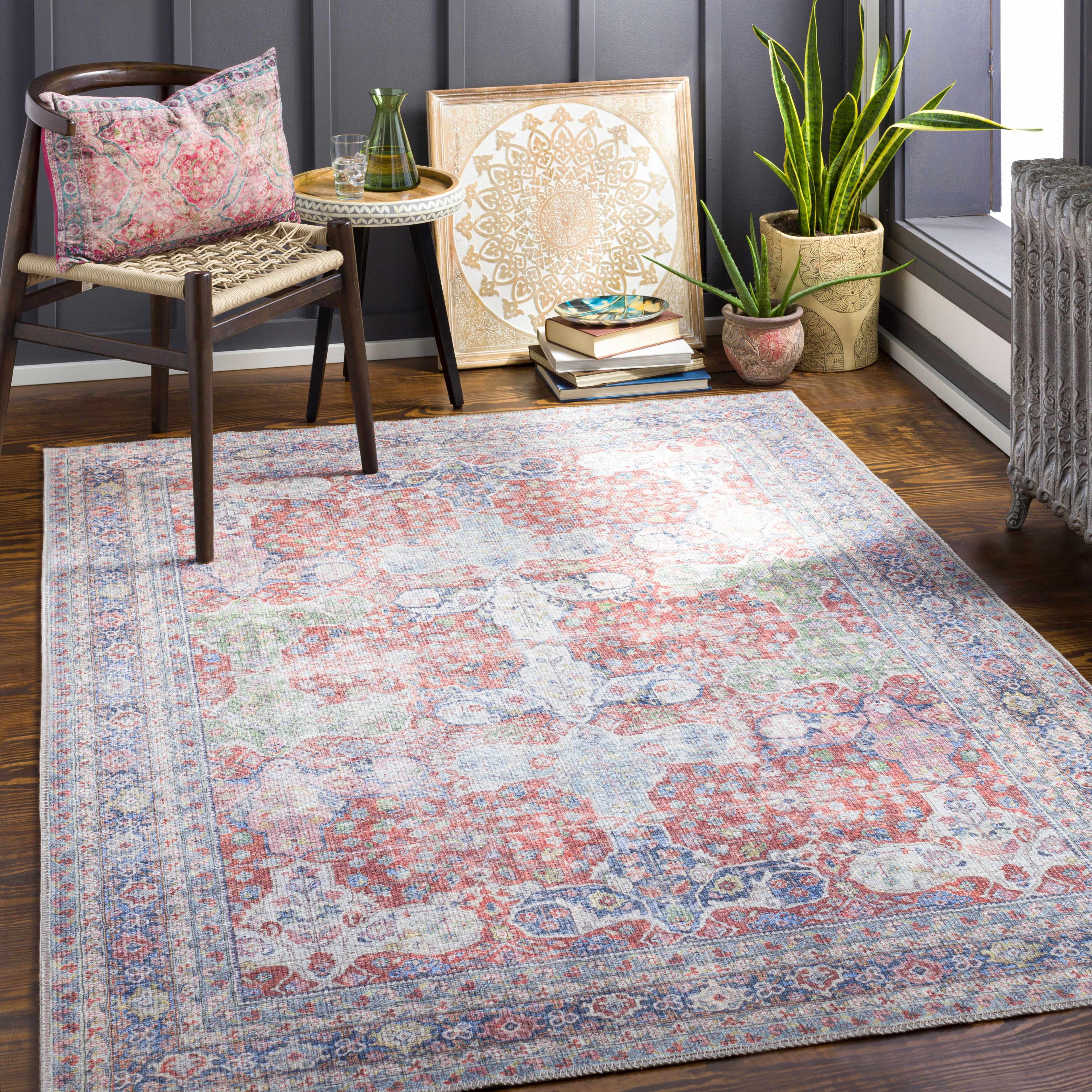 Rust Goma Vintage Area Rug - Clearance