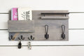 Home Entry Organizer, Coat Rack, Key Hook and Mail Holder